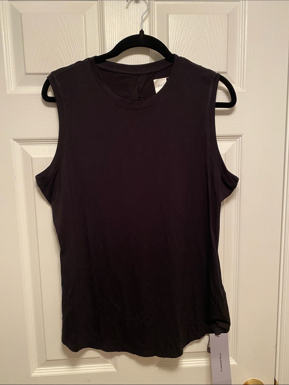 Vanmolrsa Sleeveless Black Women's Tank Top…size 3XL